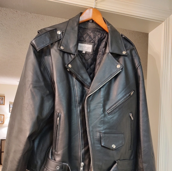 LEATHER Motorcycle jacket - Picture 2 of 3